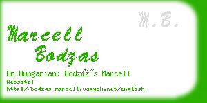 marcell bodzas business card